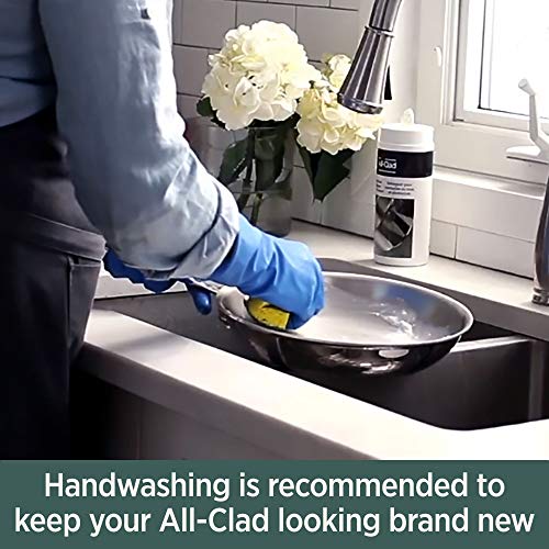 All-Clad D5 5-Ply Brushed Stainless Steel Cookware Set 14 Piece Induction Oven Broiler Safe 600F Pots and Pans Silver