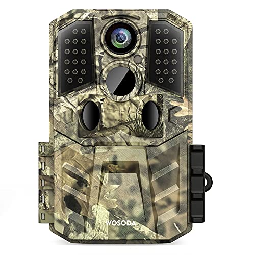 36MP 1920P Trail Camera, Game Camera with Night Vision Motion Activated 0.2s Trigger Time 120° Wide Sensor Hunting Deer Cam Waterproof with 2'' LCD for Outdoor Wildlife Monitoring
