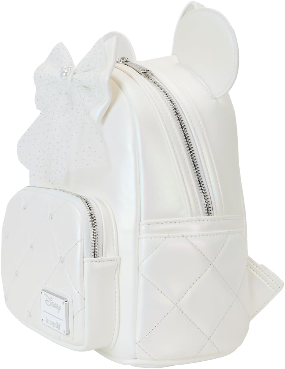 Loungefly Disney Minnie Mouse Iridescent Wedding Mini Backpack