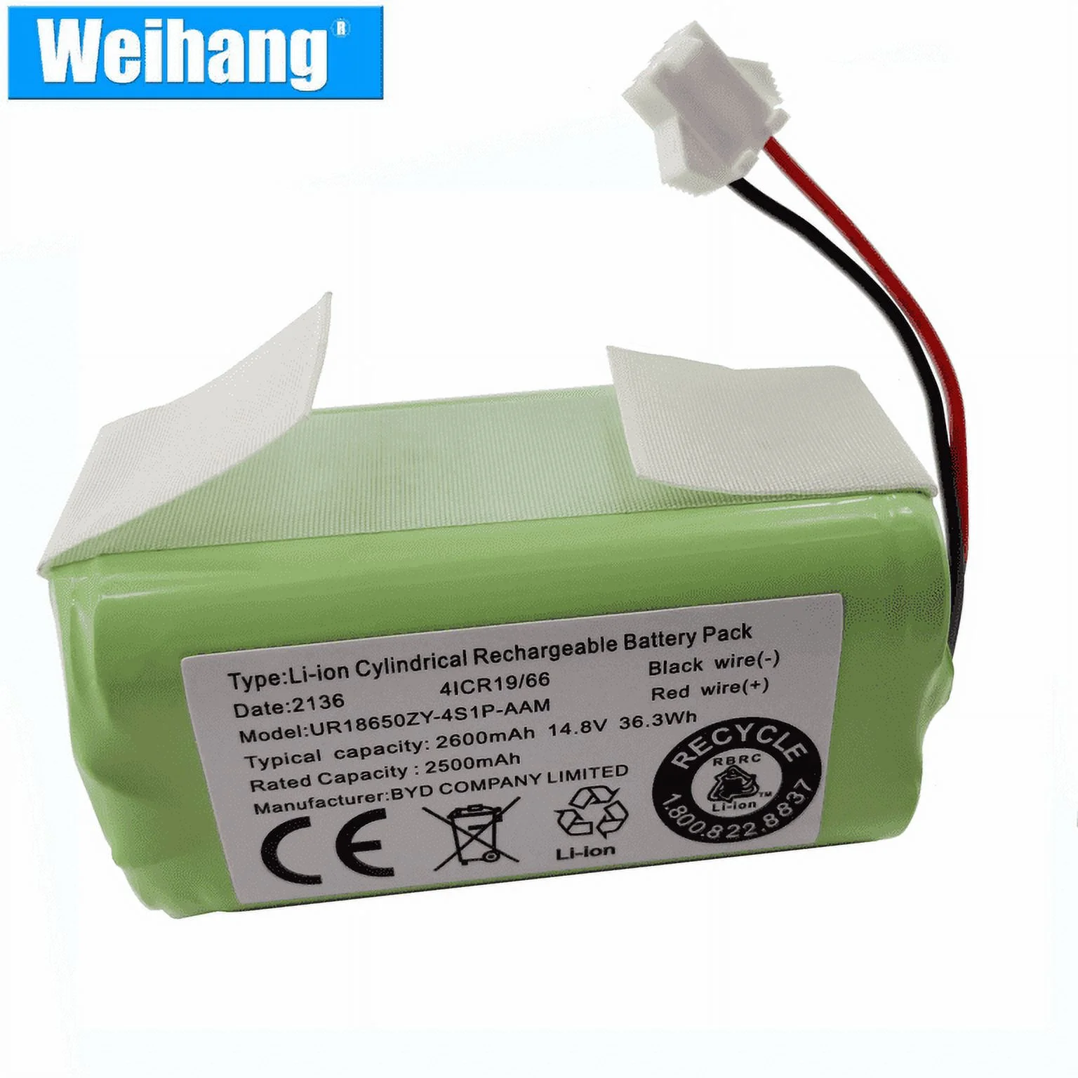 New Battery For Ionvac Optimax UltraClean UV Robotic, SmartClean 2000 Robovac, Lefant M210 Robot Vacuum