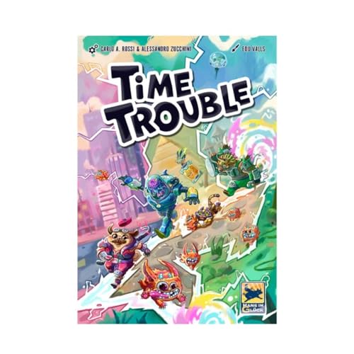 Time Trouble Board Game - Navigate Characters Through Time in a Fast-Paced Cooperative Strategy Game, Fun Family Game for Kids & Adults, Ages 8+, 2-4 Players, 20-30 Min Playtime, Made by Hans in Gluck