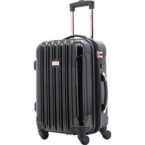 kensie Women's Alma Hardside Spinner Luggage, Expandable, Japanese Carmine Red, Carry-On 20-Inch
