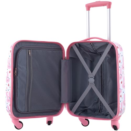 Travelers Club 5 Piece Kids' Luggage Set, Black Polkadot