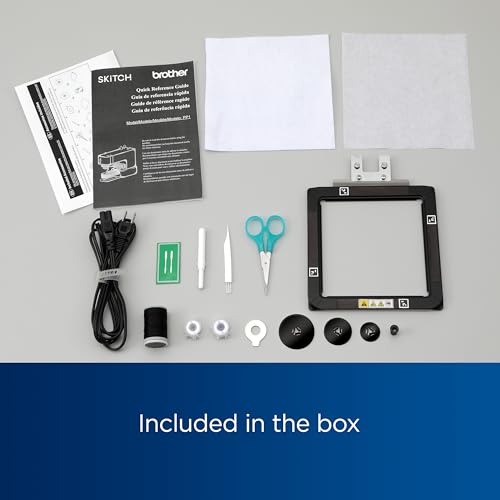 Brother Skitch Single-Needle Embroidery Machine powered by the required Artspira mobile app, 4” x 4” Embroidery Area, Bluetooth Connected