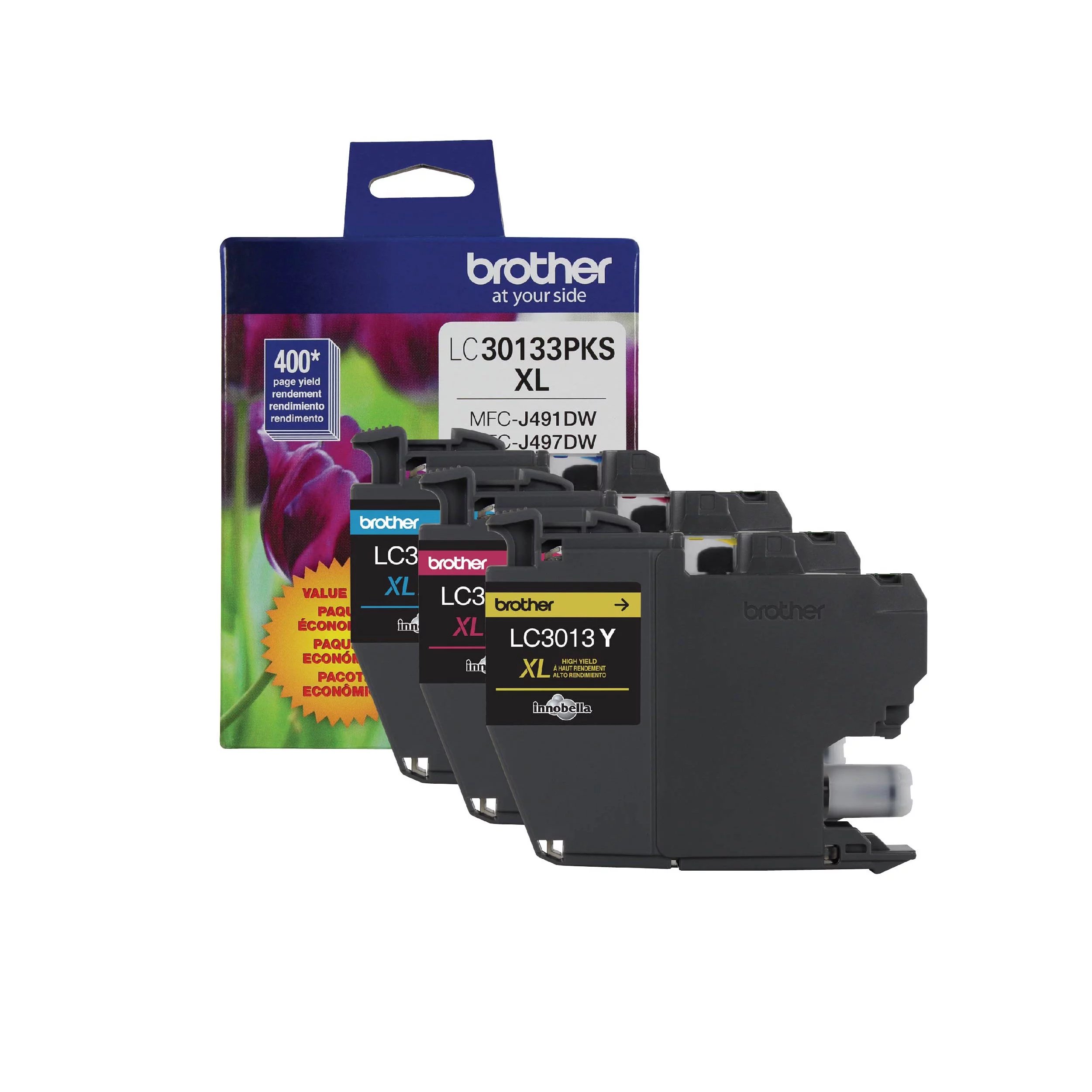 Brother Genuine LC30133PKS High-yield Printer Ink Cartridges