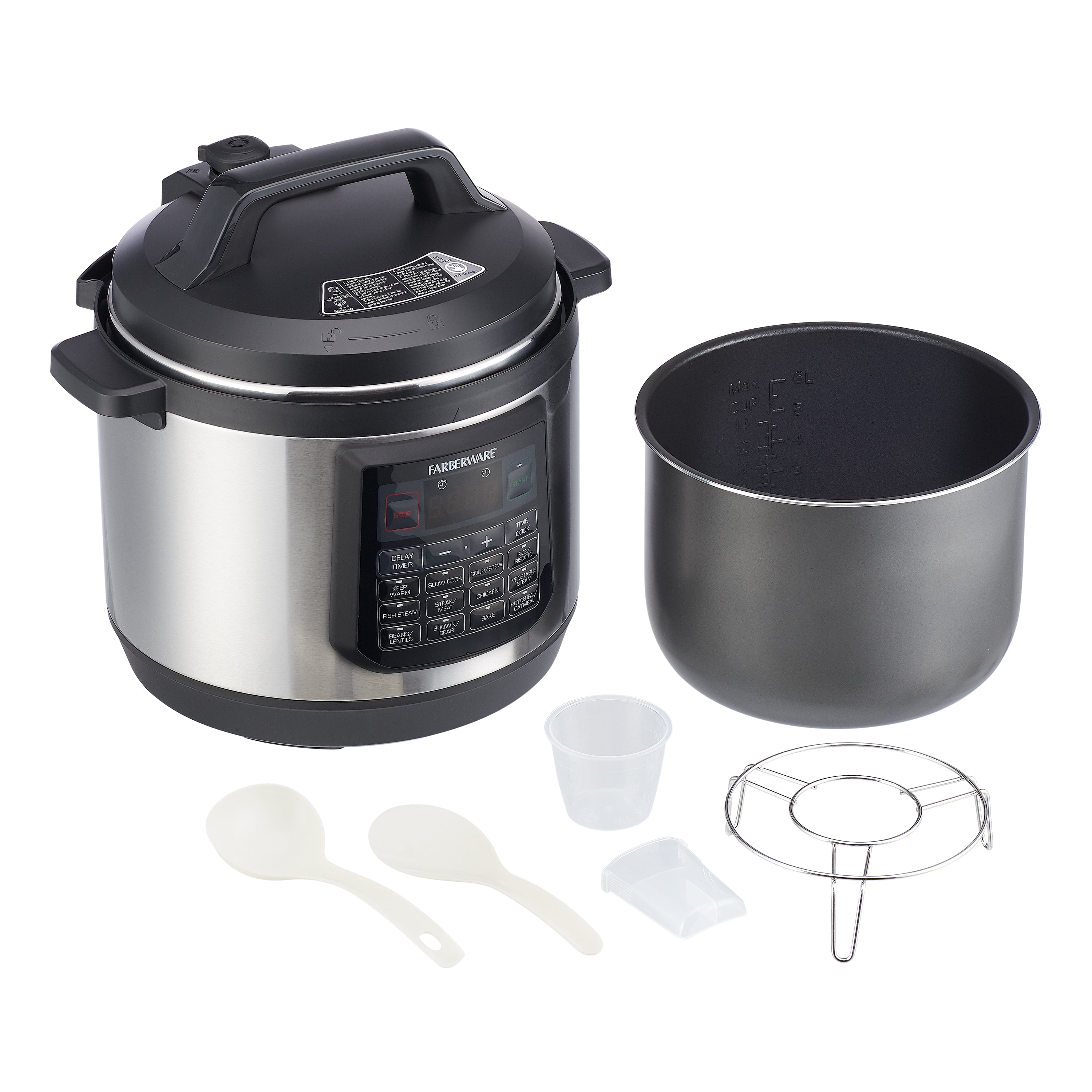 Farberware 8-Quart 7-in-1 Programmable Pressure Cooker