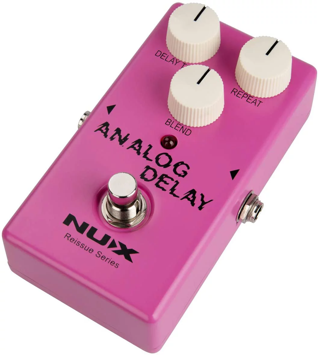 NUX Reissue Series Analog Delay With BBD Chipset Effects Pedal Pink
