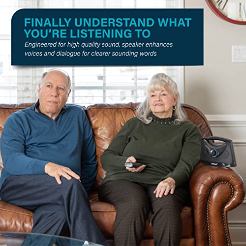 Portable Wireless Speakers for Smart TV - Ideal for TV Watching Without The Blaring Volume - Designed for Hard of Hearing, Elderly, and Seniors - 100ft Range