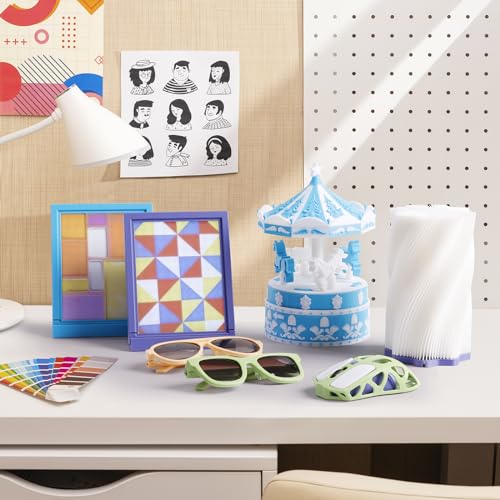 ANYCUBIC PLA+ 3D Printer Filament Bundle, PLA Plus 1.75mm Dimensional Accuracy +/- 0.02mm, Fit Most FDM 3D Printers, 1KG Spool, 2KG Gray+Gray