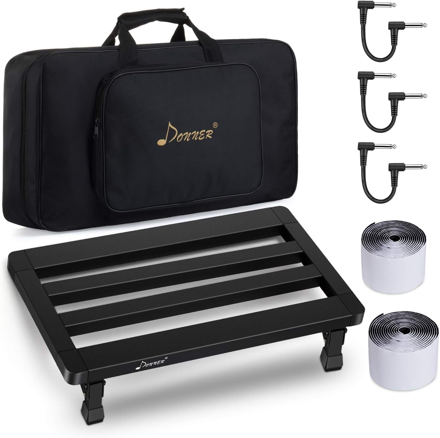 Donner Guitar Pedal Board Case DB-4 Disassembled Pedalboard 20'' x 8'' with Bag