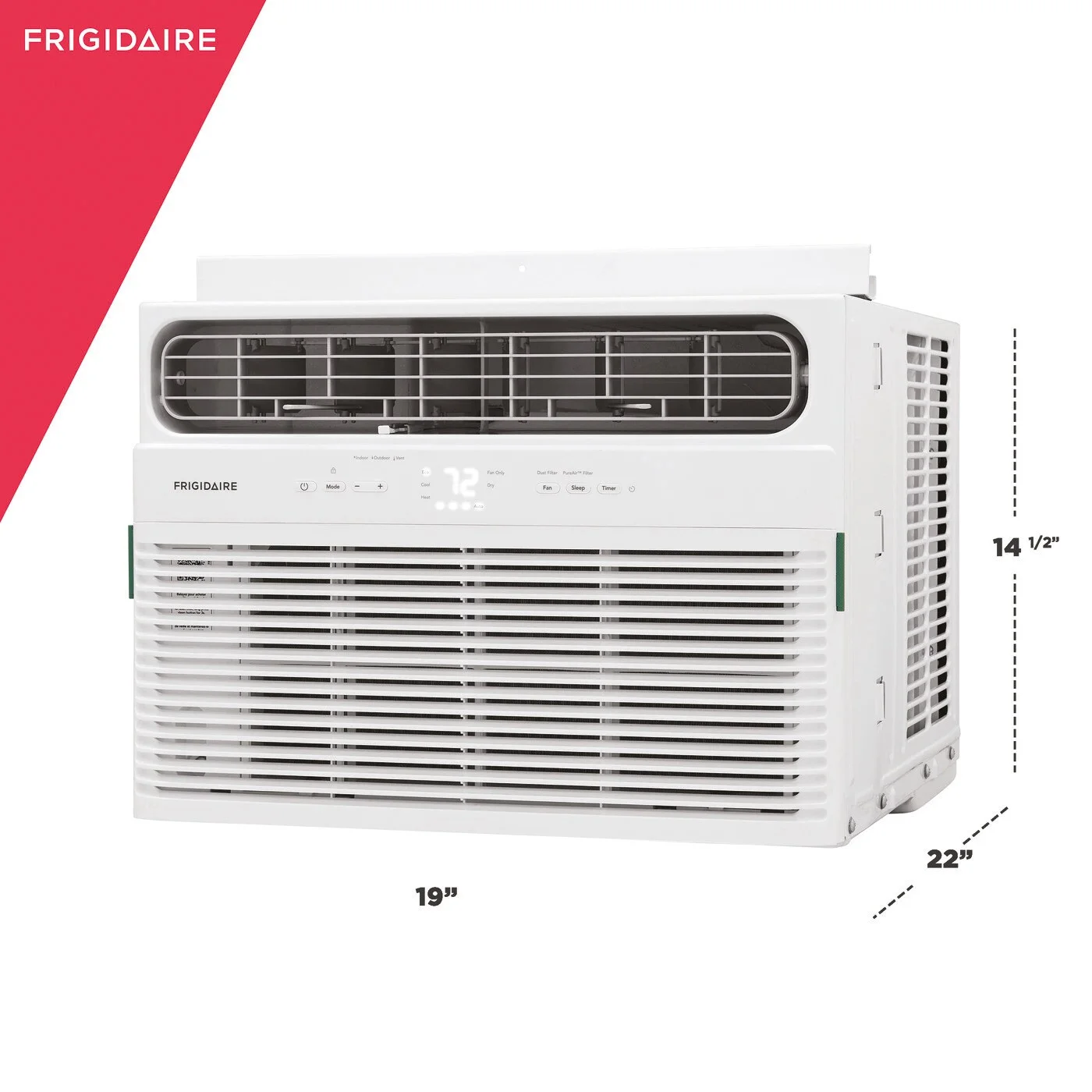 Frigidaire&nbsp;12,000 BTU Window Room Air Conditioner with Supplemental Heat