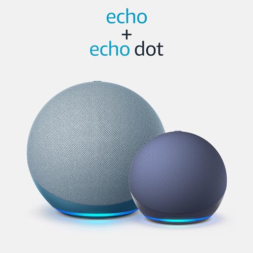 Amazon Echo (newest model), Alexa speaker with premium sound, Ideal for large bedrooms, living rooms and kitchens, Charcoal