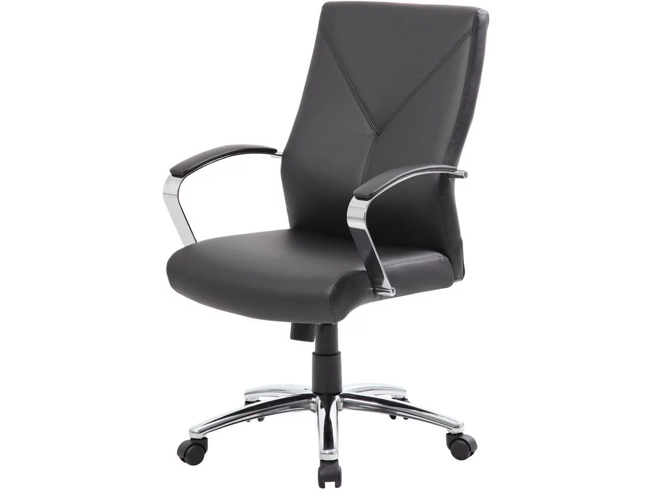 Boss Office Supplies B10101-BK LeatherPlus Executive Chair