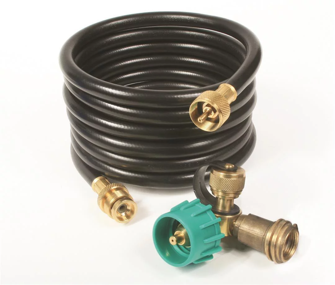 Camco Camper/RV 90-Degree Brass Propane Tee | Features Thermal Protection & Excess Flow Protection (59143)