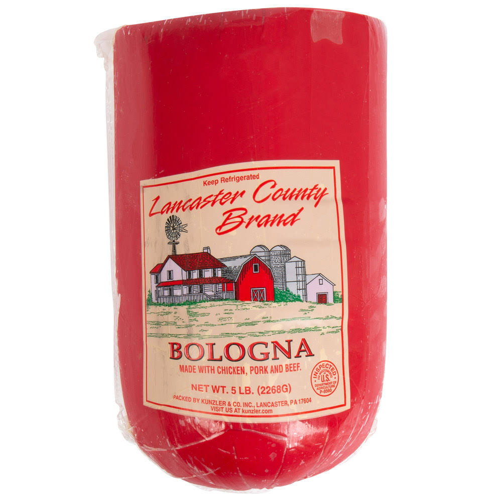 Lancaster County Brand by Kunzler 5 lb. Deli Bologna - 2/Case