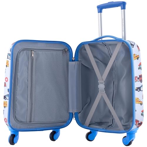 Travelers Club 5 Piece Kids' Luggage Set, Black Polkadot