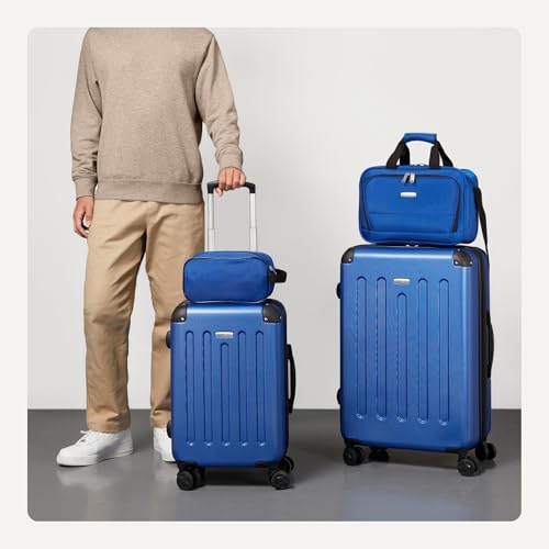 Amazon Basics 3-Piece Luggage Set, Including Carry-On Luggage (22