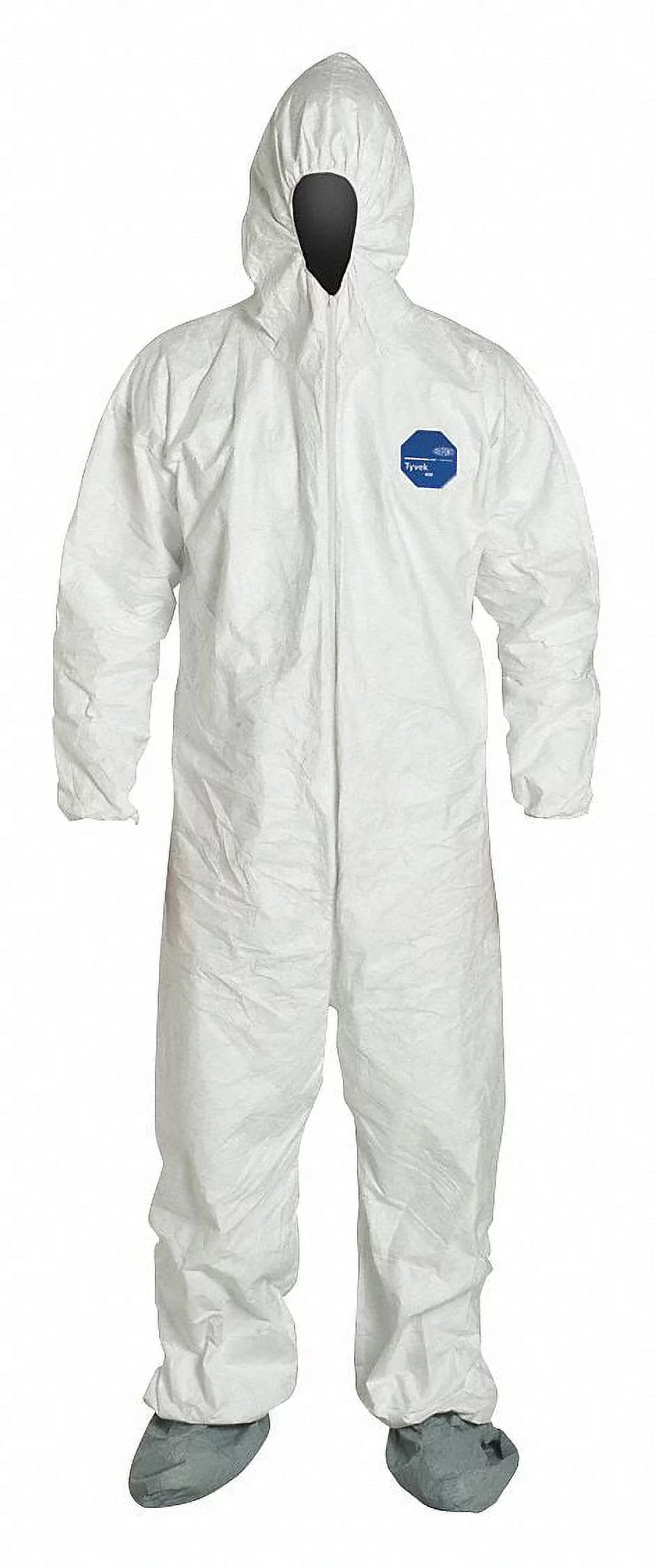 Dupont Hooded Coverall w/Boots,White,M,PK25  TY122SWHMD0025NF