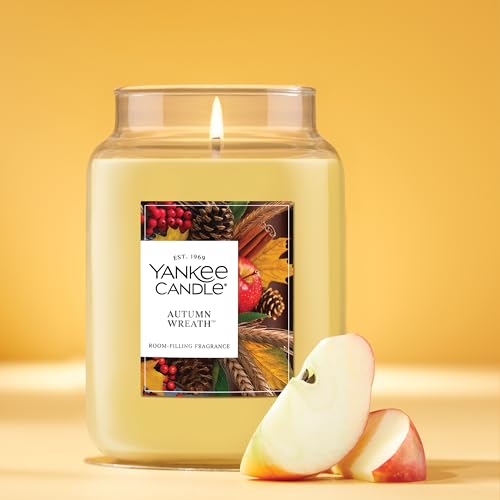Yankee Candle Sugared Cinnamon Apple, Scented Candle, 22oz Large Jar with up to 150 Hour Burn Time, Giftable
