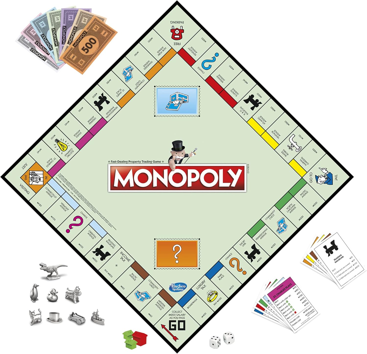 Monopoly Game, Family Board Game for 2 to 6 Players, Monopoly Board Game for Kids Ages 8 and Up, Includes Fan Vote Community Chest Cards