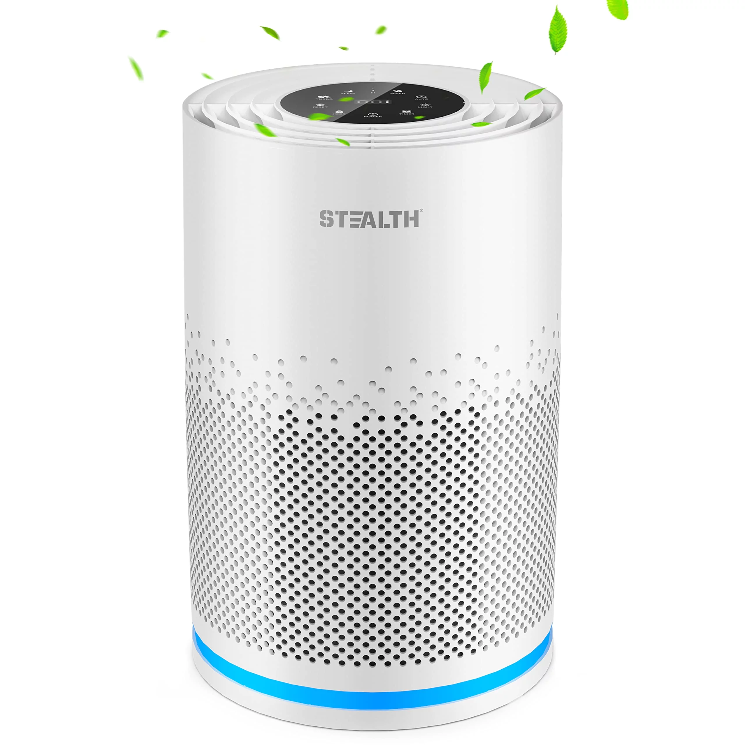 STEALTH Air Purifier, H13 True HEPA Filter, Covers up to 323 sq.ft, Remove 99.97% of Airborne particles Such as Smoke, Dust, Odors, Pets Hair in Bedroom, Desktop Air Cleaner, JAP230W