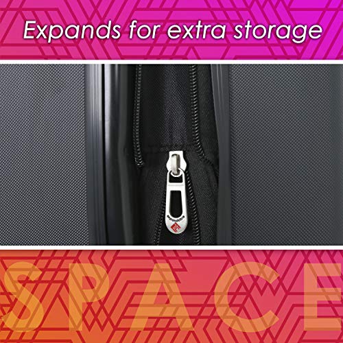 Travelers Club Chicago Hardside Expandable Spinner Luggage, Teal, 20