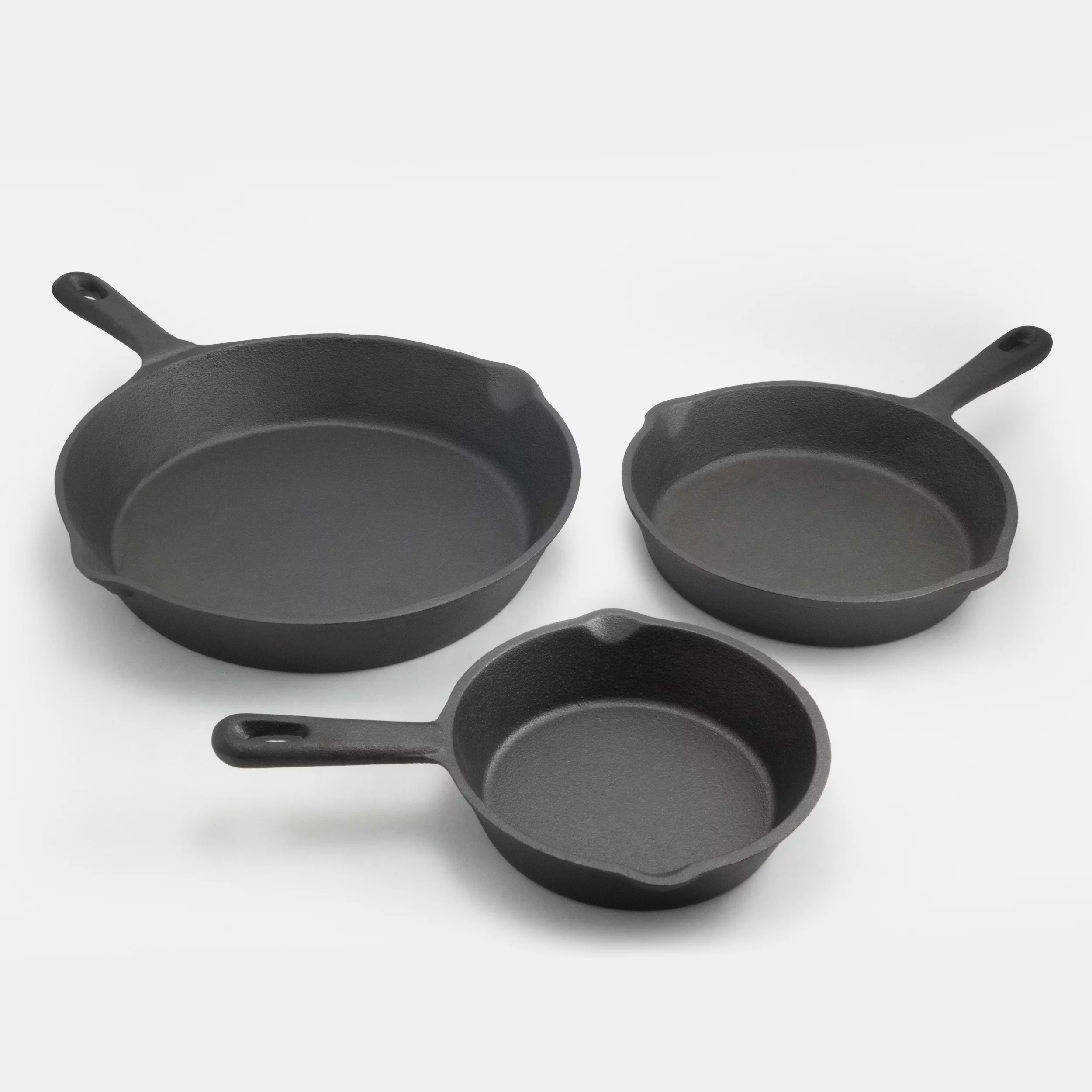 CookPro 3 Pc Cast Iron Skillet Set
