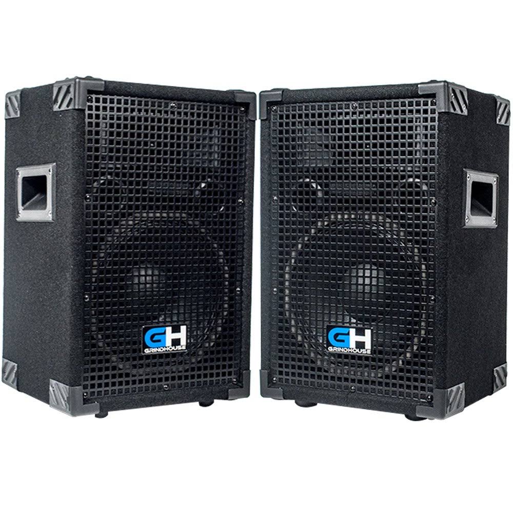 Grindhouse Speakers - GH10L-Pair - Pair of Passive 10 inch 2-Way Pa/dj Loudspeaker Cabinet - 600 Watt Each Full Range Pa/dj Band