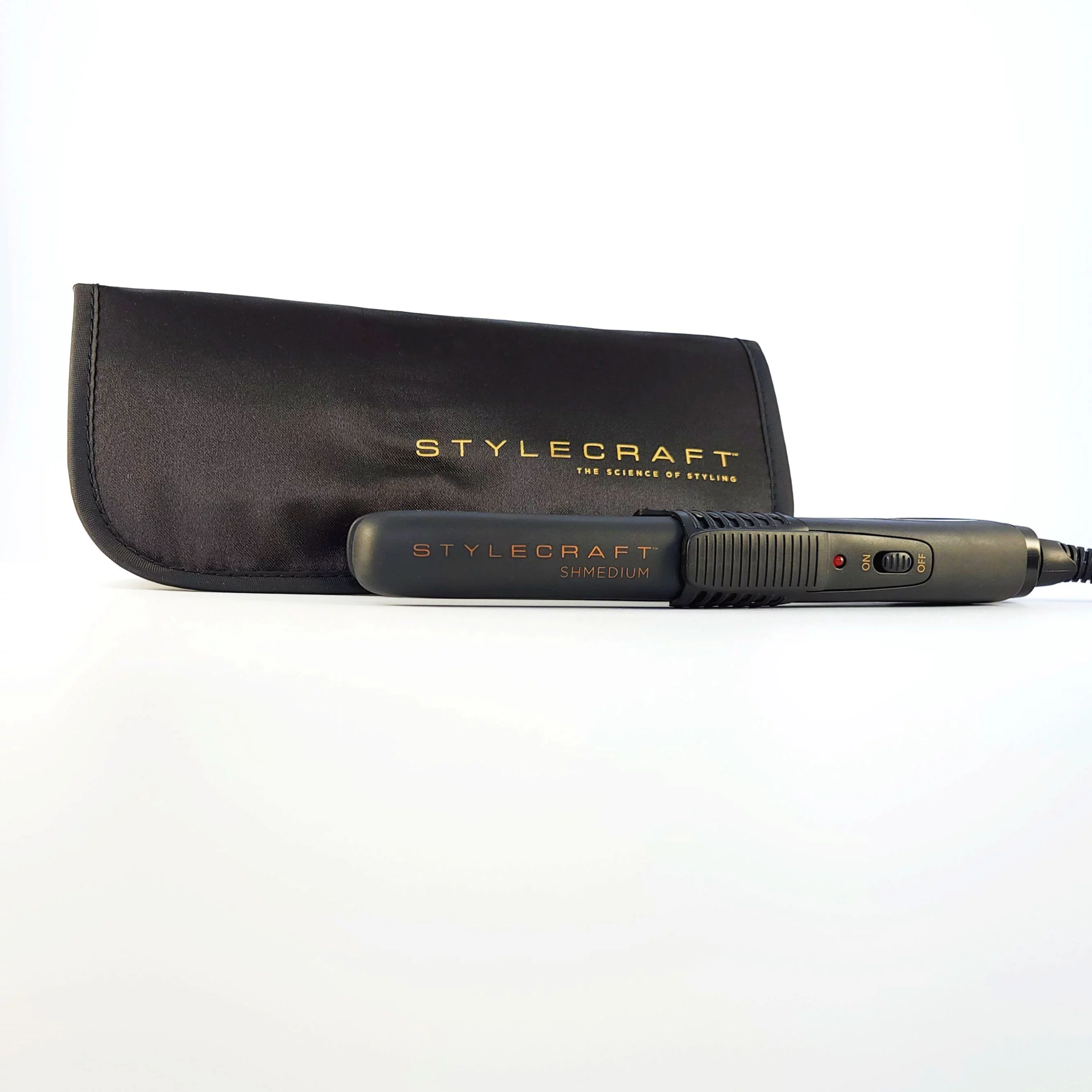 StyleCraft Shmedium Palm Size Professional Hair Travel Flat Iron Black