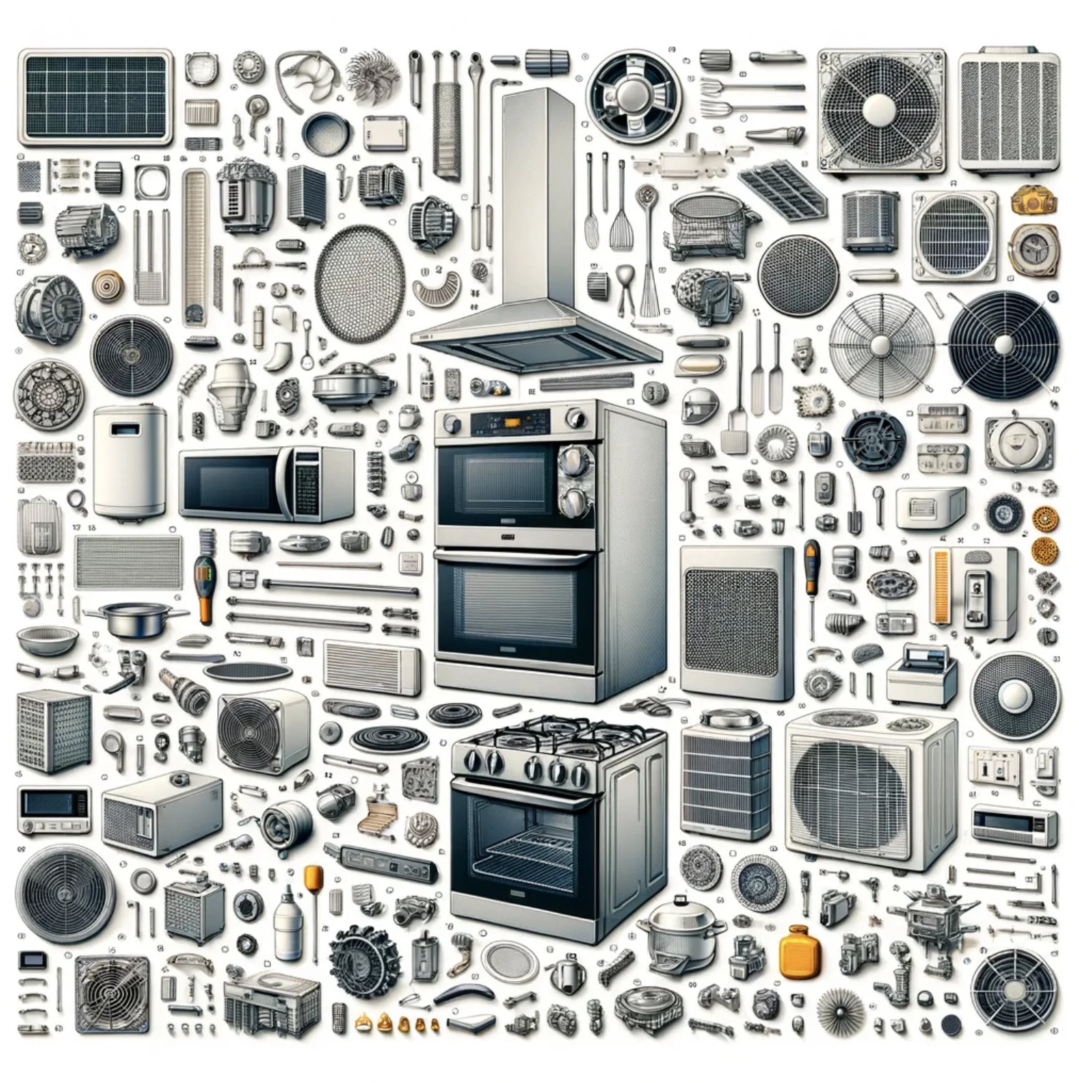 WHIRLPOOL W10315776 MICROWAVE VENT GRILLE (SILVER) - OEM PART