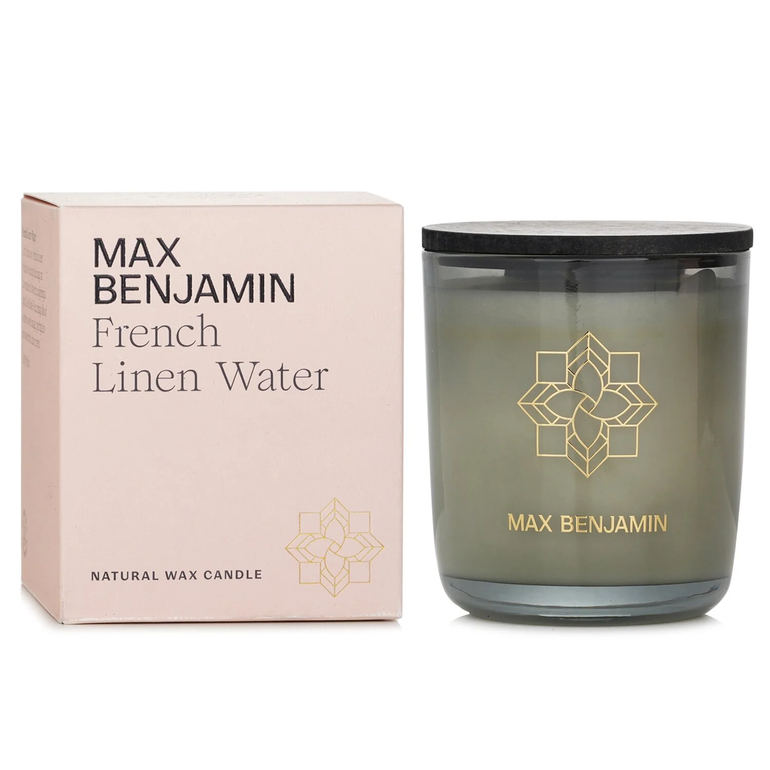 Max Benjamin Natural Wax Candle - French Linen Water  210g/7.4oz