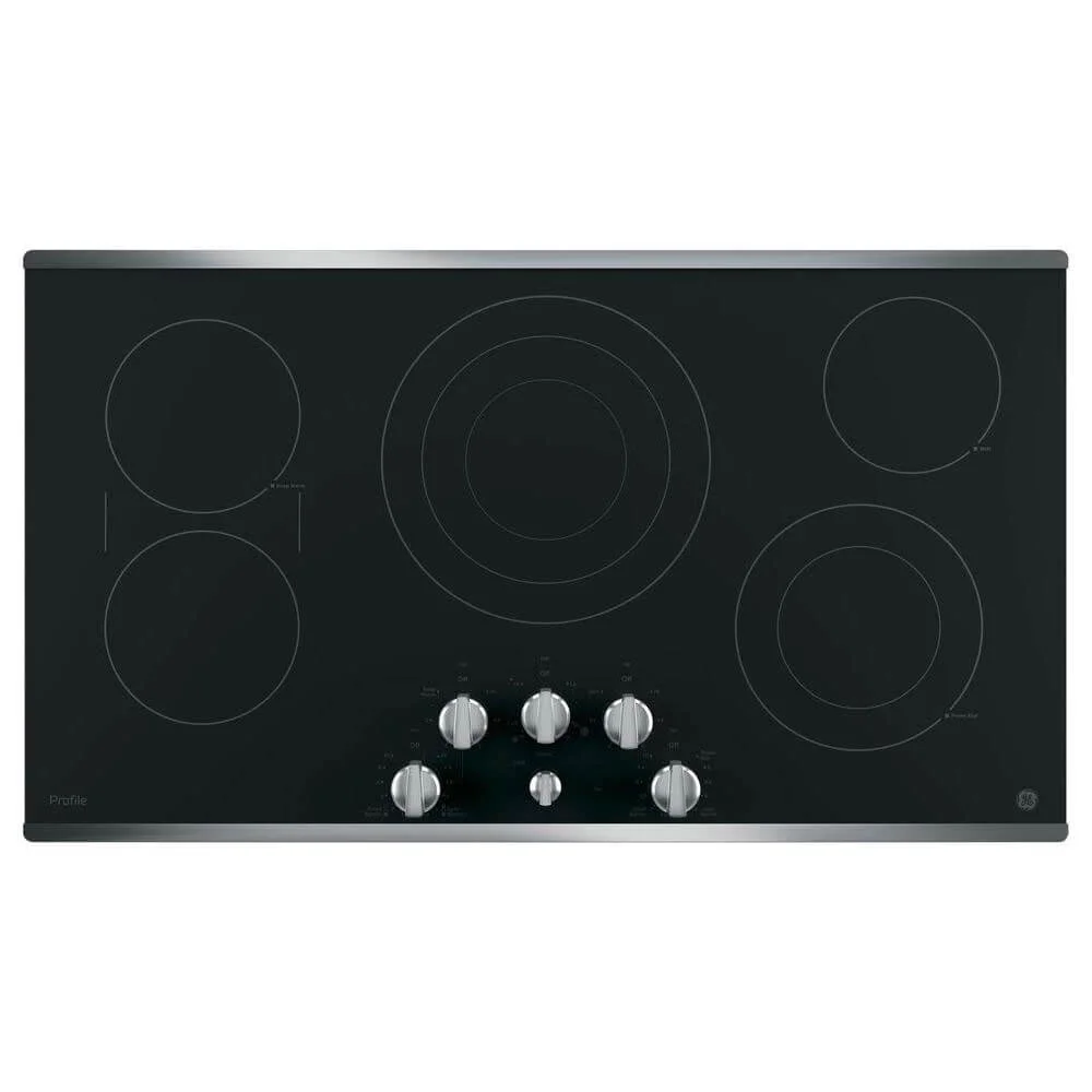 GE PP7036SJSS 36 inch Stainless 5 Burner Electric Cooktop