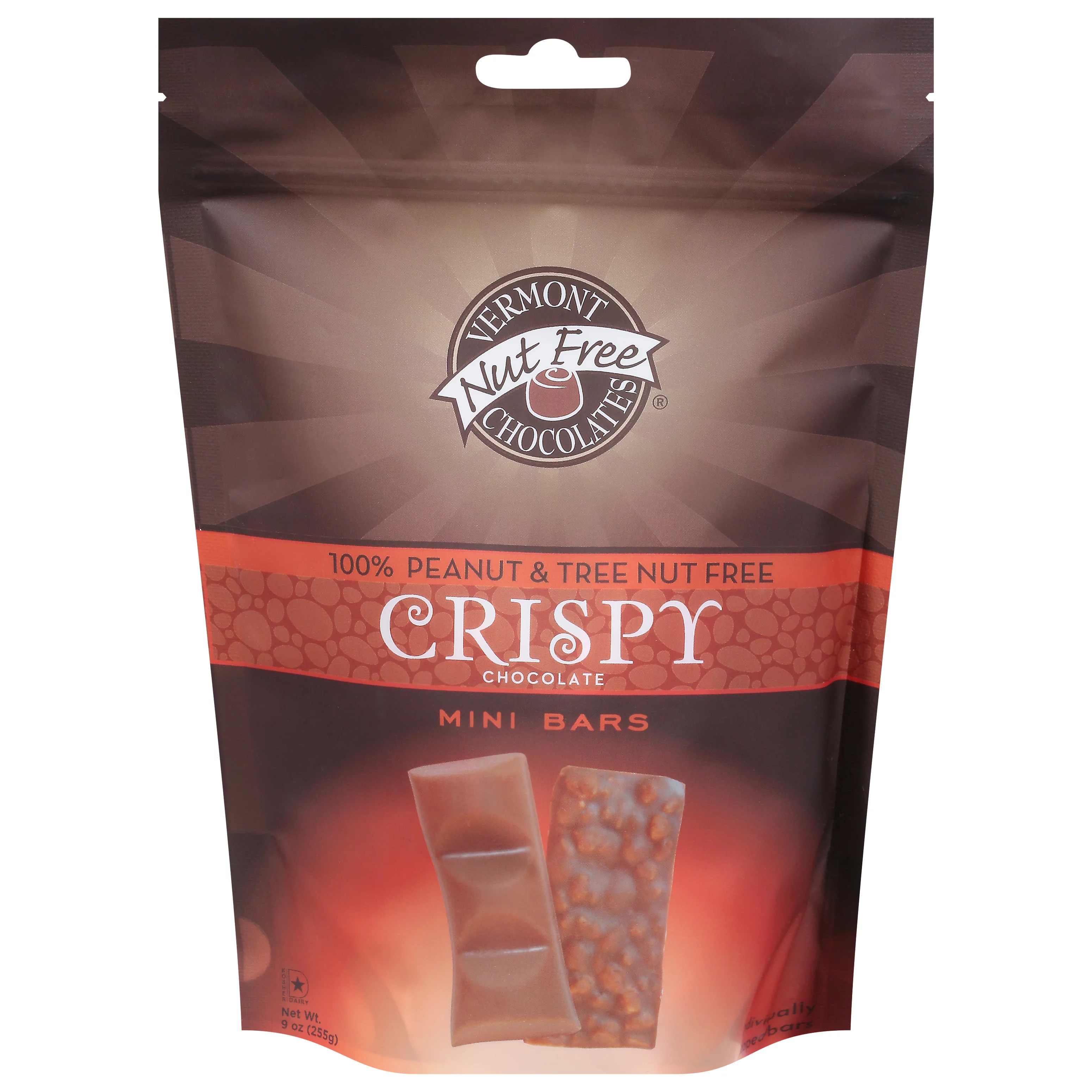 Vermont Nut Free Chocolates Mini Crispy Chocolate Bars (20 Bars, 9 oz.)