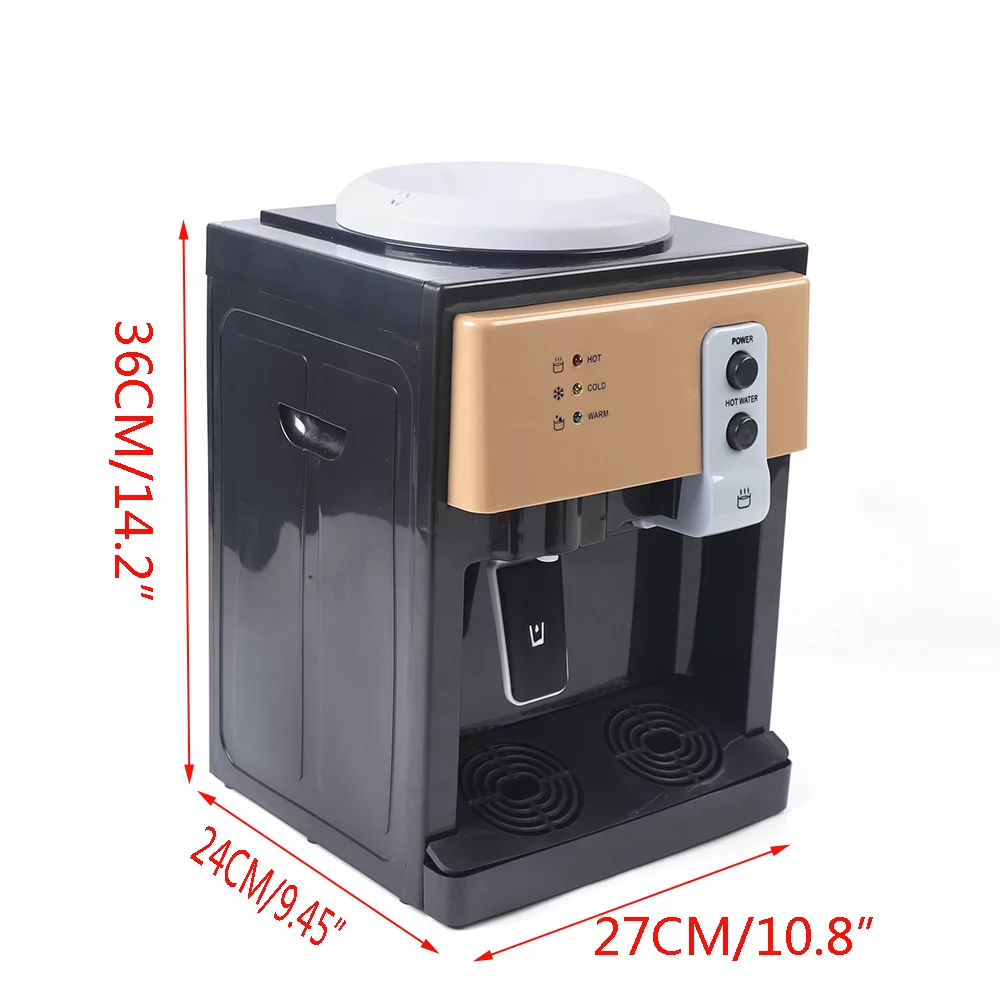 TOOL1SHOoo Electric Water Dispenser Countertop Hot Cold Drinking Machine Top Loading Home for Home Office Use 110V