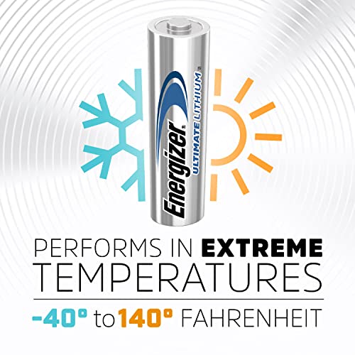 Energizer AA Batteries, Ultimate Double A Battery Lithium, 12 Count