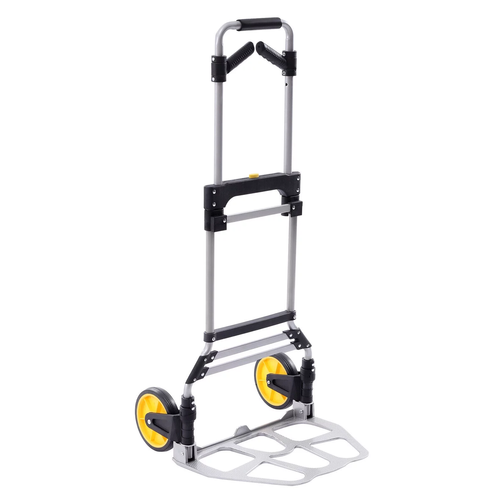 Oukaning Portable Trolley Platform Cart Heavy-Duty Trolley Cart Folding Hand Truck Load-bearing Capacity 120kg