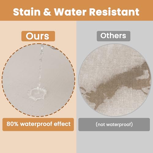 Battilo Chair Cushions for Dining Chairs with Ties, Indoor/Outdoor Kitchen Chair Pad with Non-Slip Backing, Dining Seat Cushion with Machine Washable Removable Cover, 16