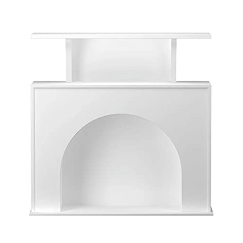 Fireplace Mantel Surround Indoor Fireplace Mantel Freestanding Entertainment Center Electric Fireplace Stove Mantel Trim Surround - Fireplace Stove Mantel Surround for Living Room Fireplace Mantel ( S