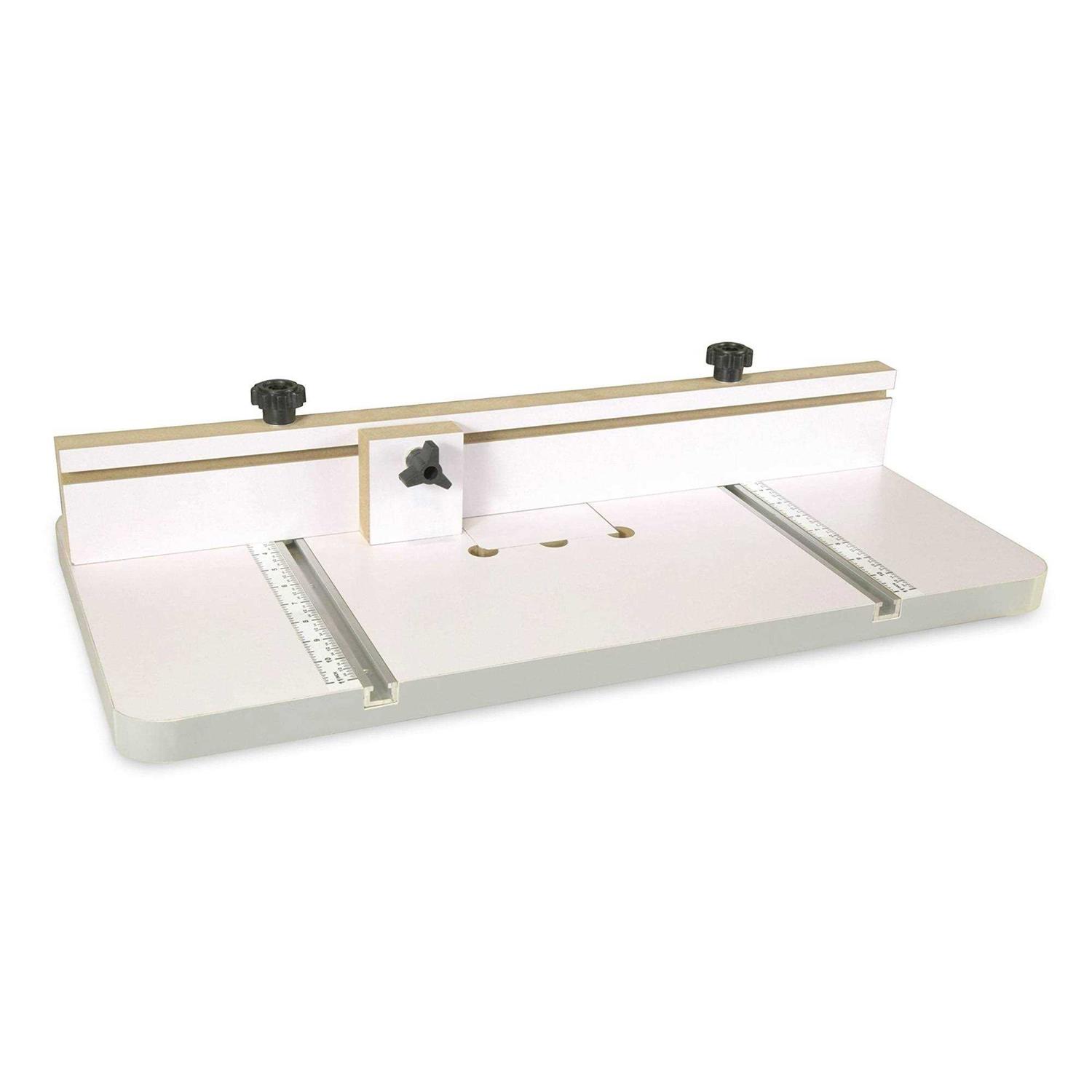 WEN DPA2412T 24 in. x 12 in. Drill Press Table with an Adjustable Fence and Stop Block