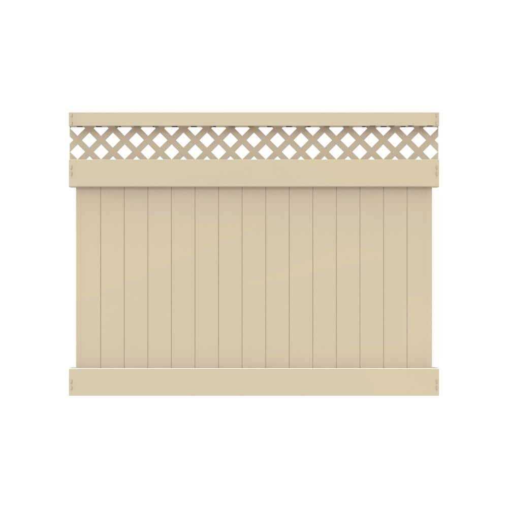 Barrette Outdoor Living Anderson 6 ft. x 8 ft Vinyl Lattice Top Fence Panel - Shop Hardware Tools Online Store
