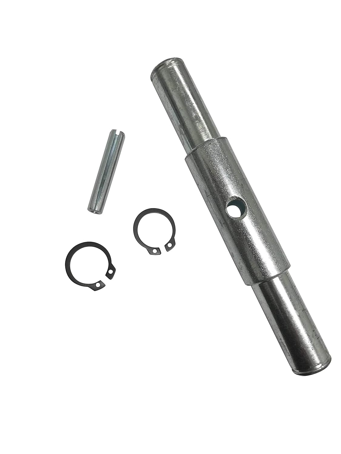 Pallet Jack/Truck Steering Wheels Set with Axle, Fasteners and Protective Caps (4 pcs) 7 x 2 with Bearings ID 20mm Poly Tread Red