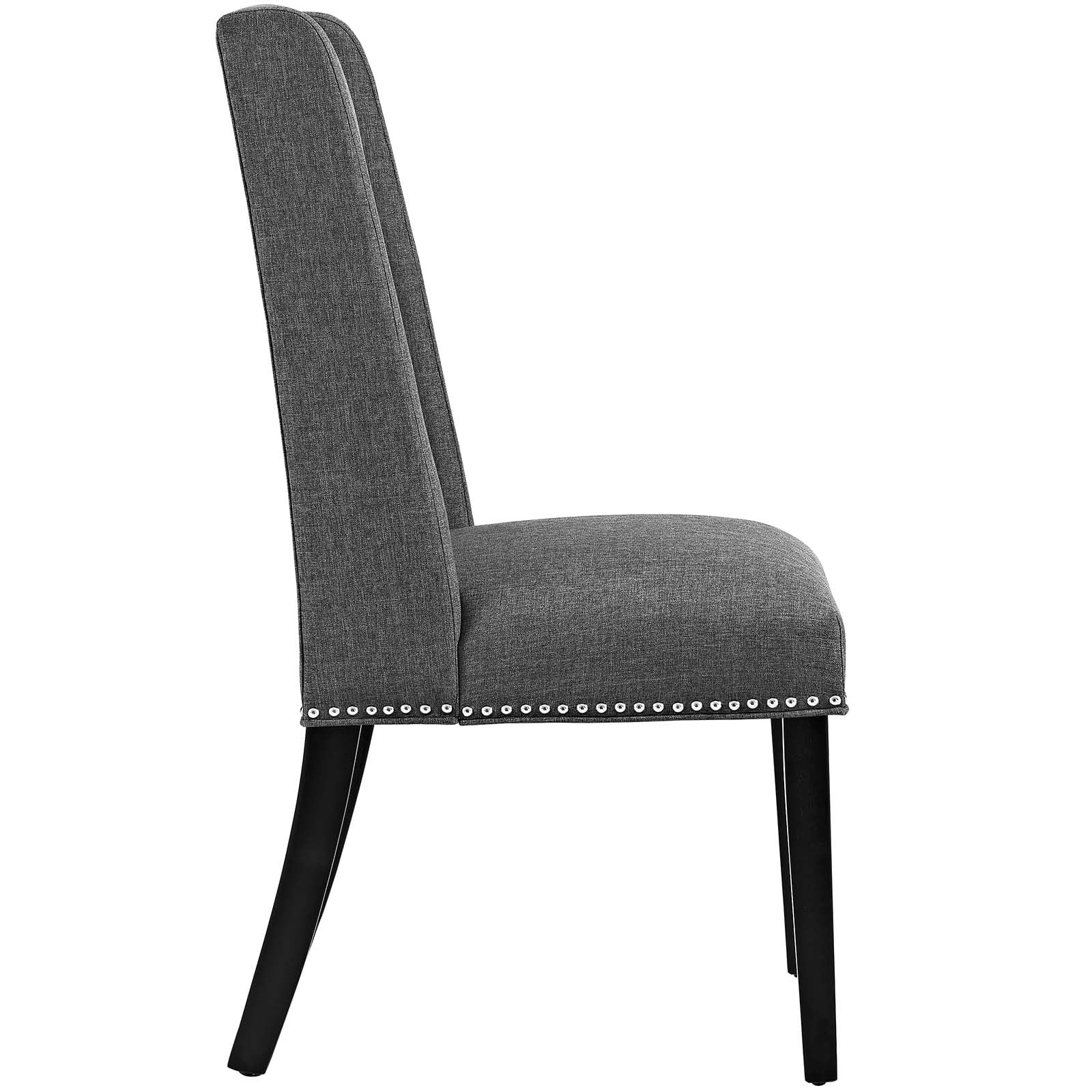Modway Baron Fabric Dining Chair in Gray
