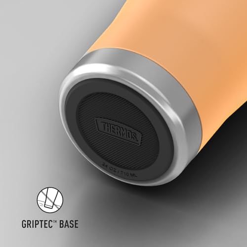 THERMOS ICON SERIES, Stainless Steel Cold Tumbler with Slide Lock, 24 Ounce, Sandstone