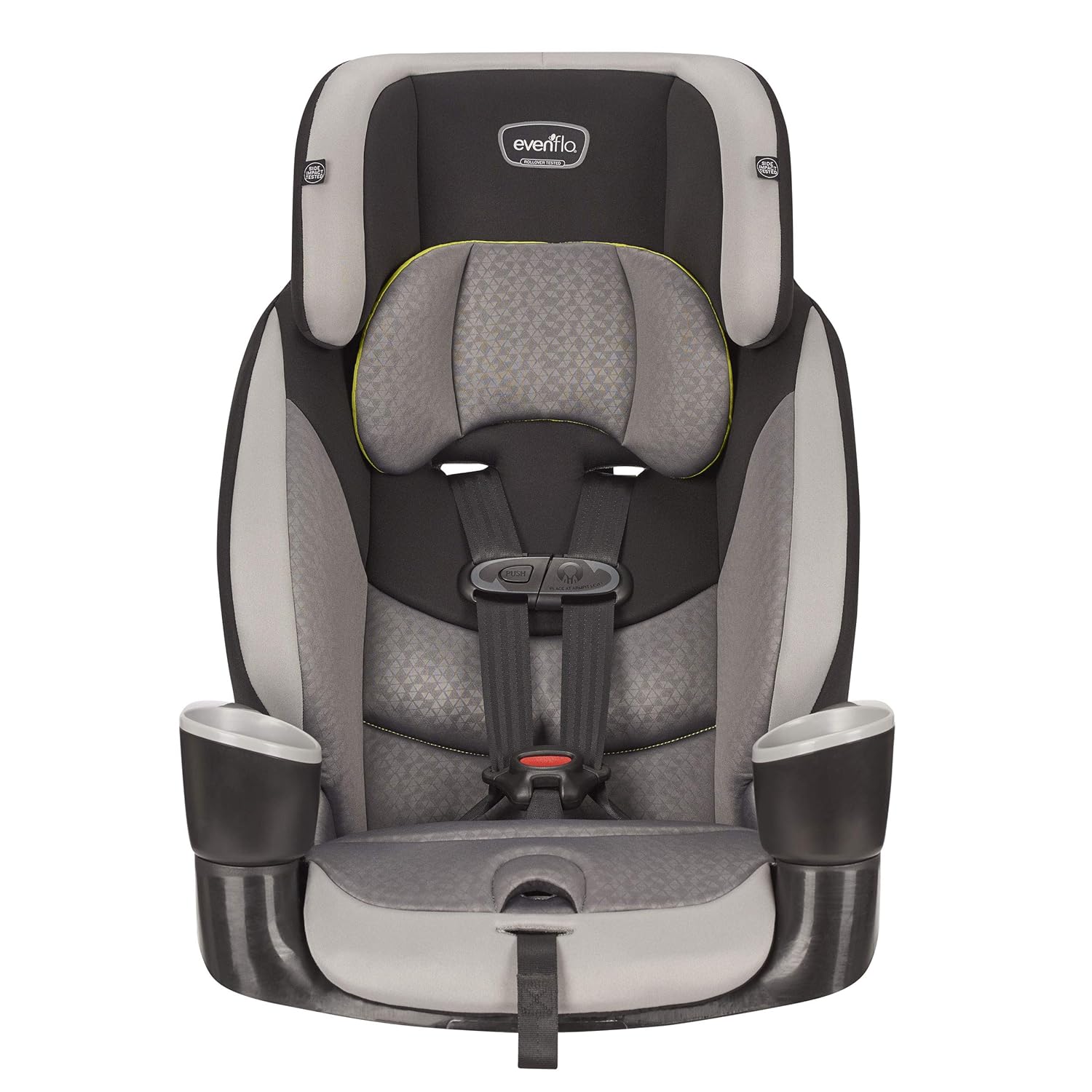 Evenflo Maestro Sport Harness Highback Booster Car Seat, 22 to 110 Lbs., Granite Gray, Polyester & Maestro Sport Harness Booster Car Seat, Crestone Peaks