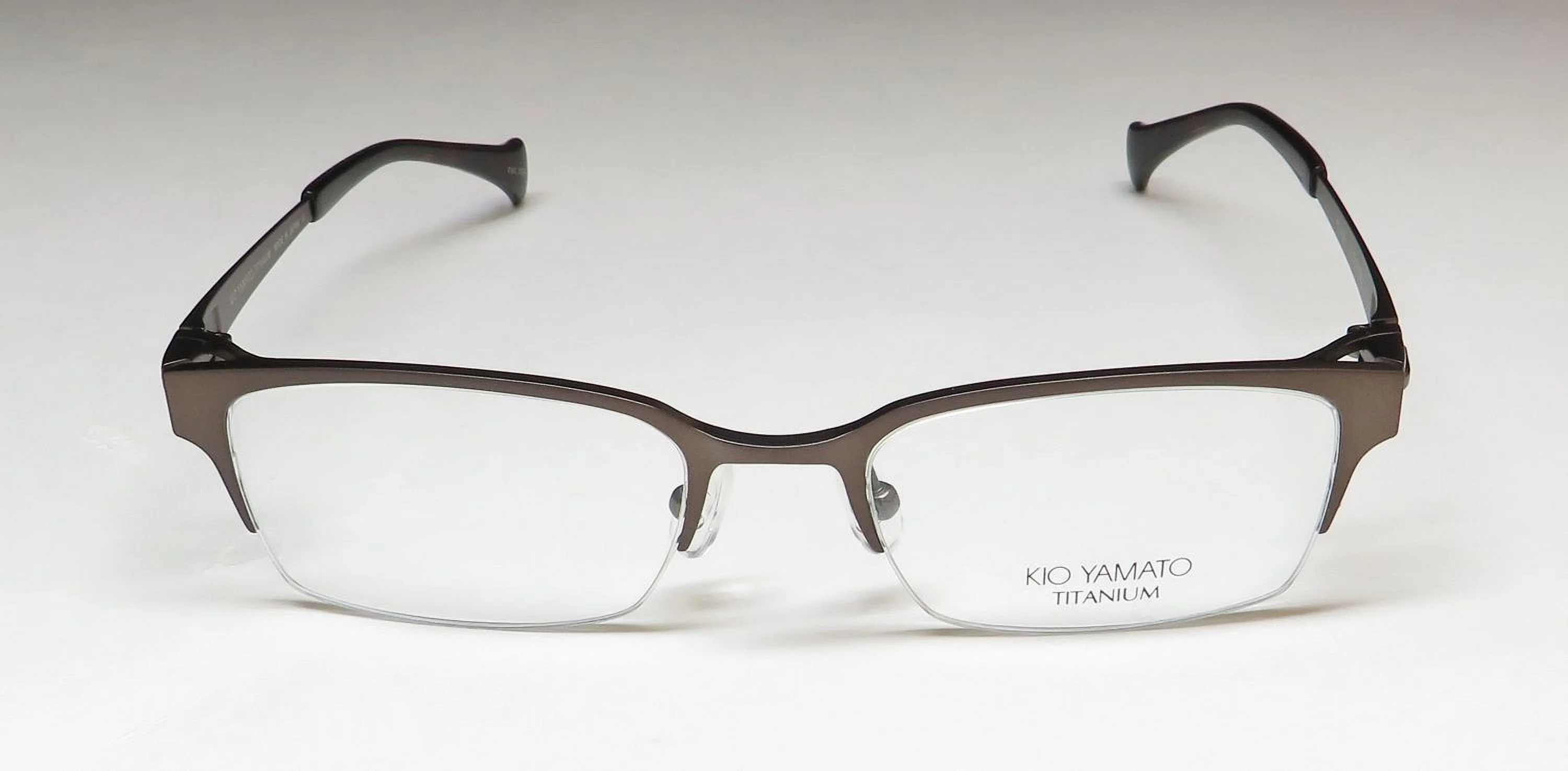KIO YAMATO KT-408 TITANIUM METAL HALF-RIMLESS DESIGNER EYEGLASS FRAME/GLASSES