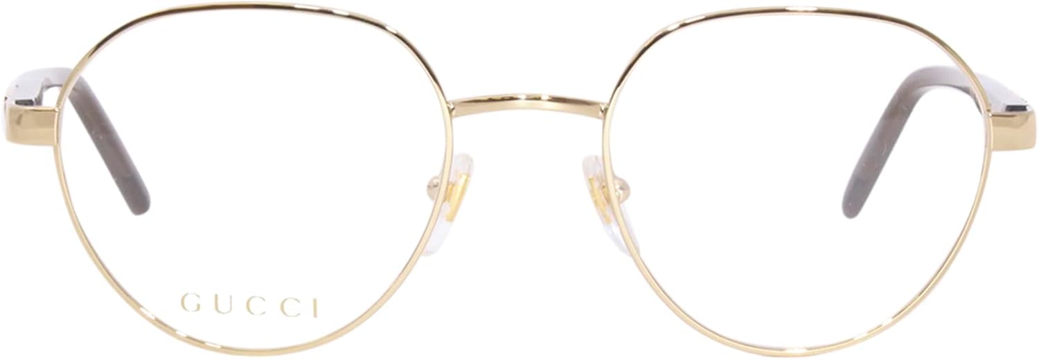 Gucci GG1162O 003 Gold Round Men's Eyeglasses