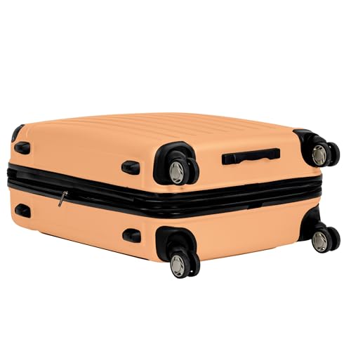 Kenneth Cole REACTION Renegade Luggage Expandable 8-Wheel Spinner Lightweight Hardside Suitcase, Navy Blue, 20-Inch Carry On