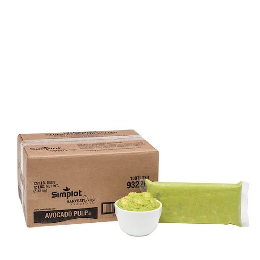 Simplot Harvest Fresh Avocado Pulp, 1 Pound -- 12 per case