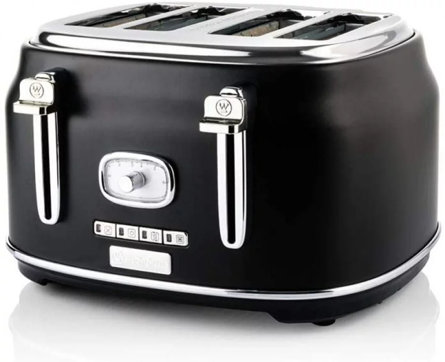 Westinghouse Retro 4 Slice Toaster, black