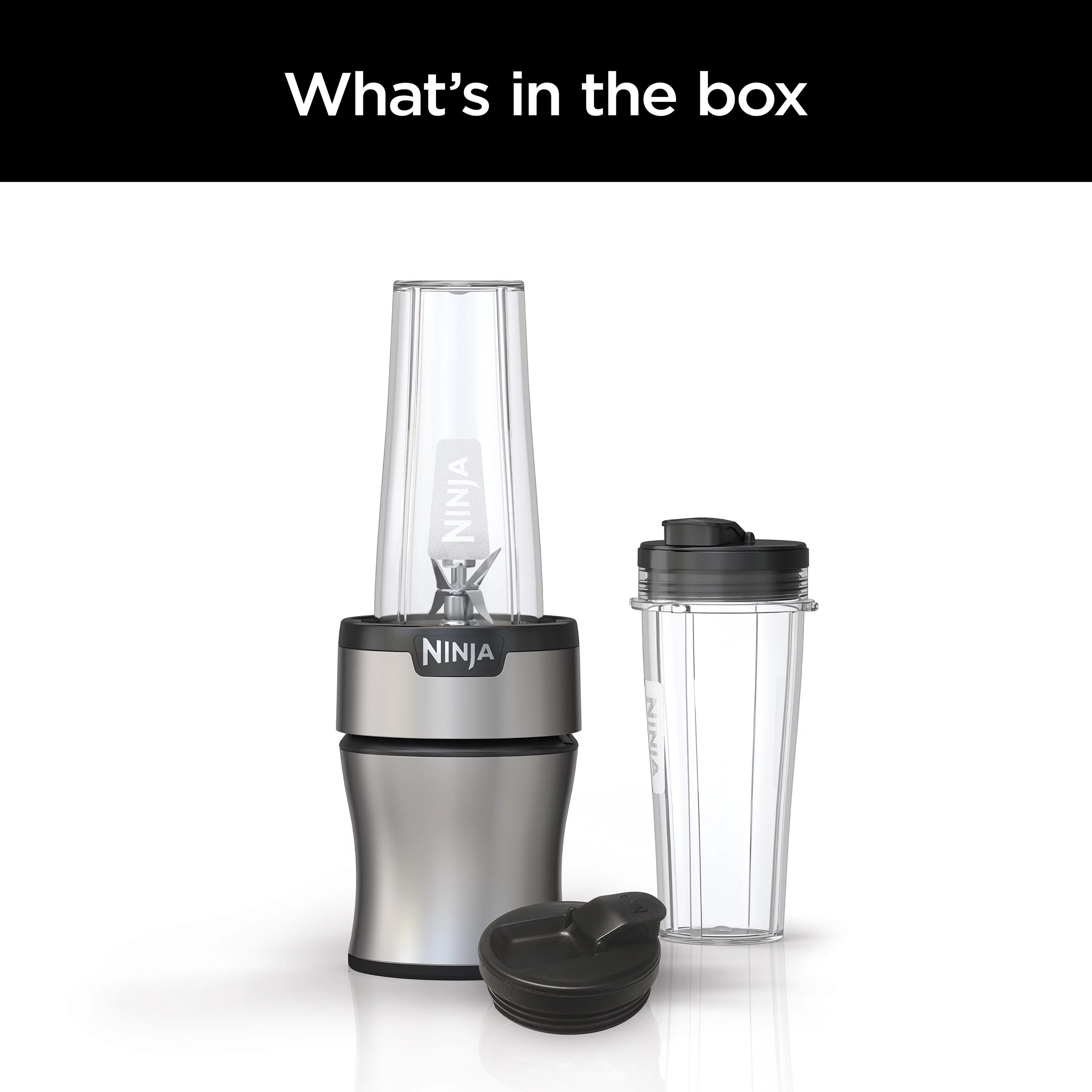Ninja Nutri-Blender BN300 700-Watt Personal Blender, 2-20 oz Dishwasher-Safe to-Go Cups
